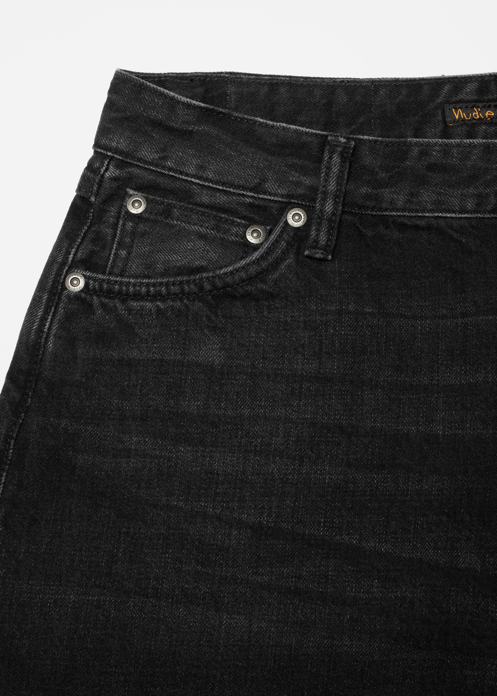Denim-Bermudashorts aus Bio-Baumwolle | Schwarz "meja denim shorts night dune black", Nudie Jeans, Foto 4