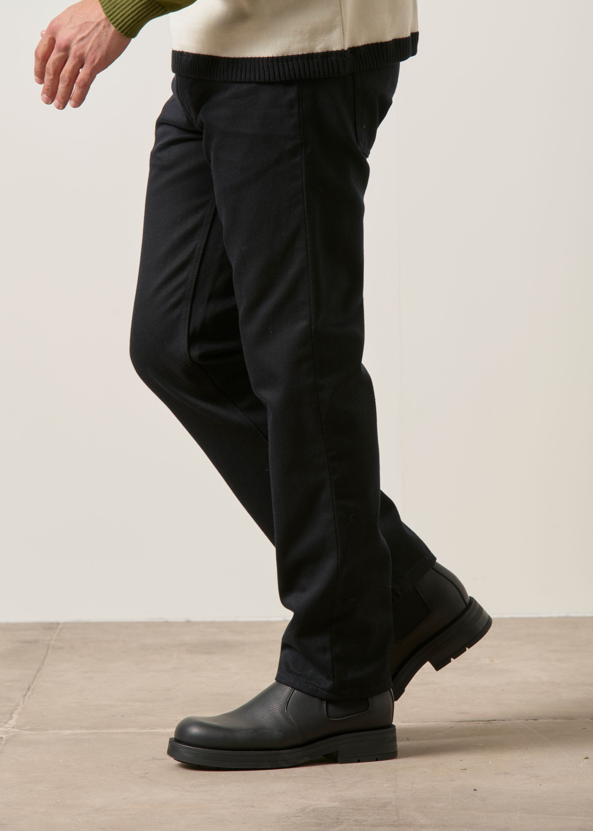 Jeans mit geradem Schnitt aus Bio-Baumwolle | schwarz "Gritty jackson dry everblack", Nudie Jeans, Foto 5