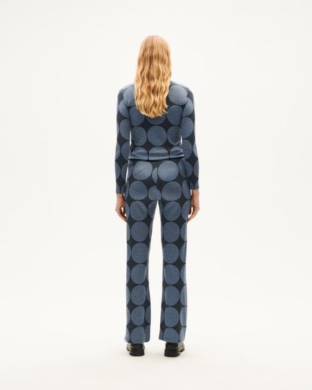 Pantalon ample en ecovero | bleu "japan naia pants blue", Thinking Mu, photo 5