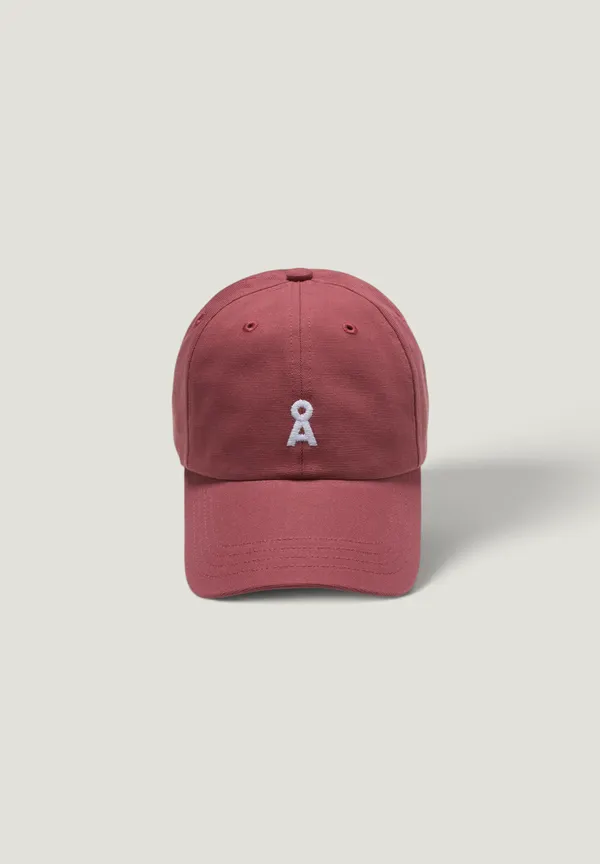 Casquette baseball en coton bio | rouge clair "yenaas bold cap - velvet ember", Armedangels