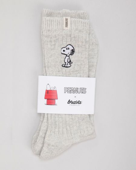 Chaussettes Snoopy Bleue - Les Fleurs