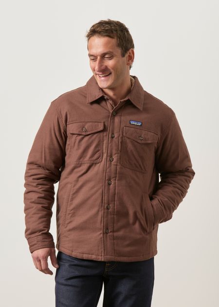 Veste en matières recyclées | marron "insulated fjord flannel shirt - brmb", Patagonia