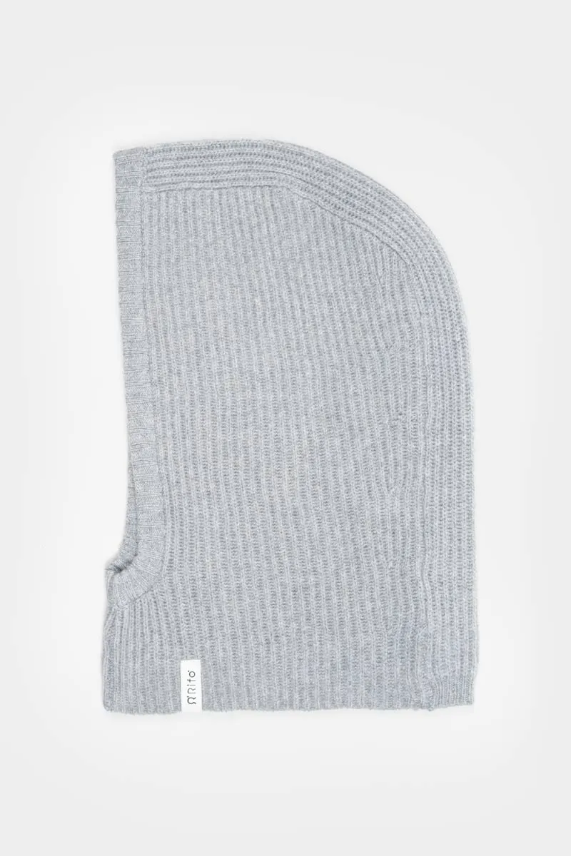 Cagoule en cachemire recyclé | gris clair "marika - grigio calce", Rifò, photo 2
