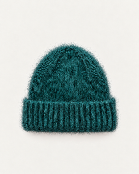 Bonnet en mohair certifié | vert émeraude "nina", WeDressFair, photo 1