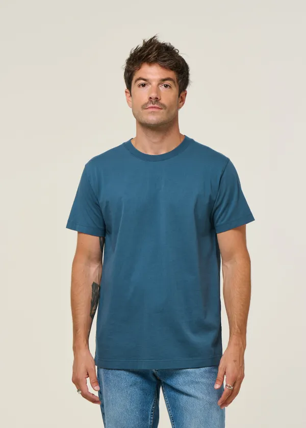 T-shirt en coton bio | bleu, WeDressFair