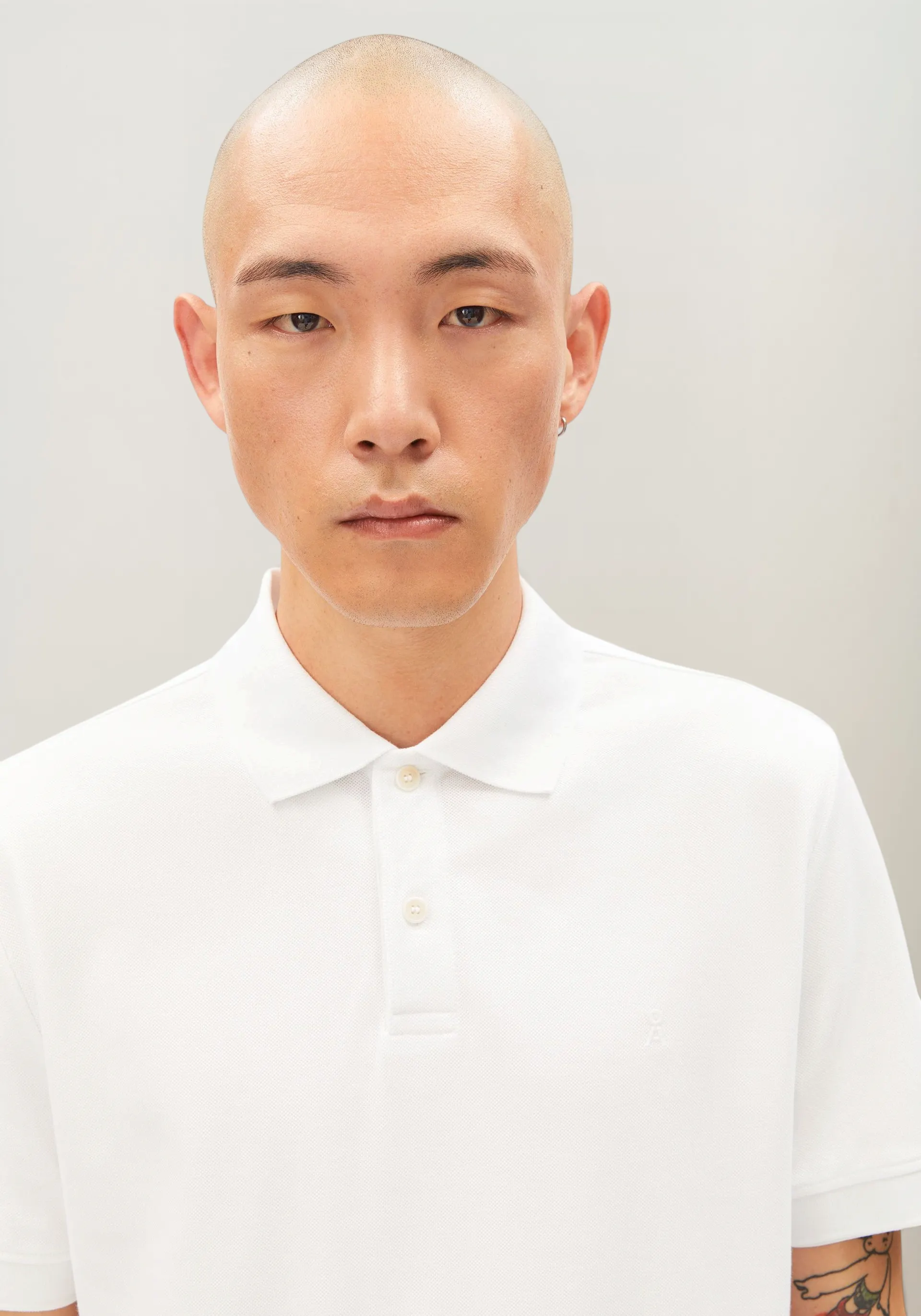 Polo en coton bio | blanc "Maario poloshirt - white", Armedangels, photo 2