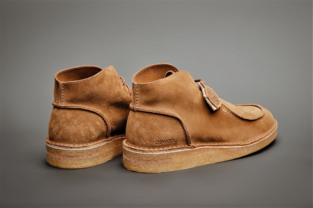 Stiefelette aus zertifiziertem Veloursleder | Camel "ewaldi suede - chestnut", Oswen, Foto 3