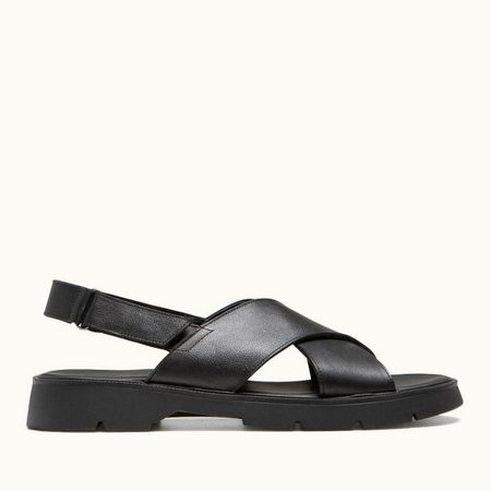 Sandales made in france en cuir certifié | noir "ilot oak noir" - Kleman