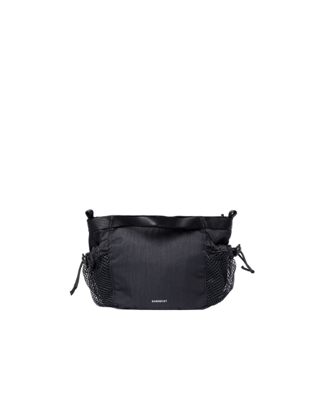 Sac bandoulière en recyclé | noir "stevie black"