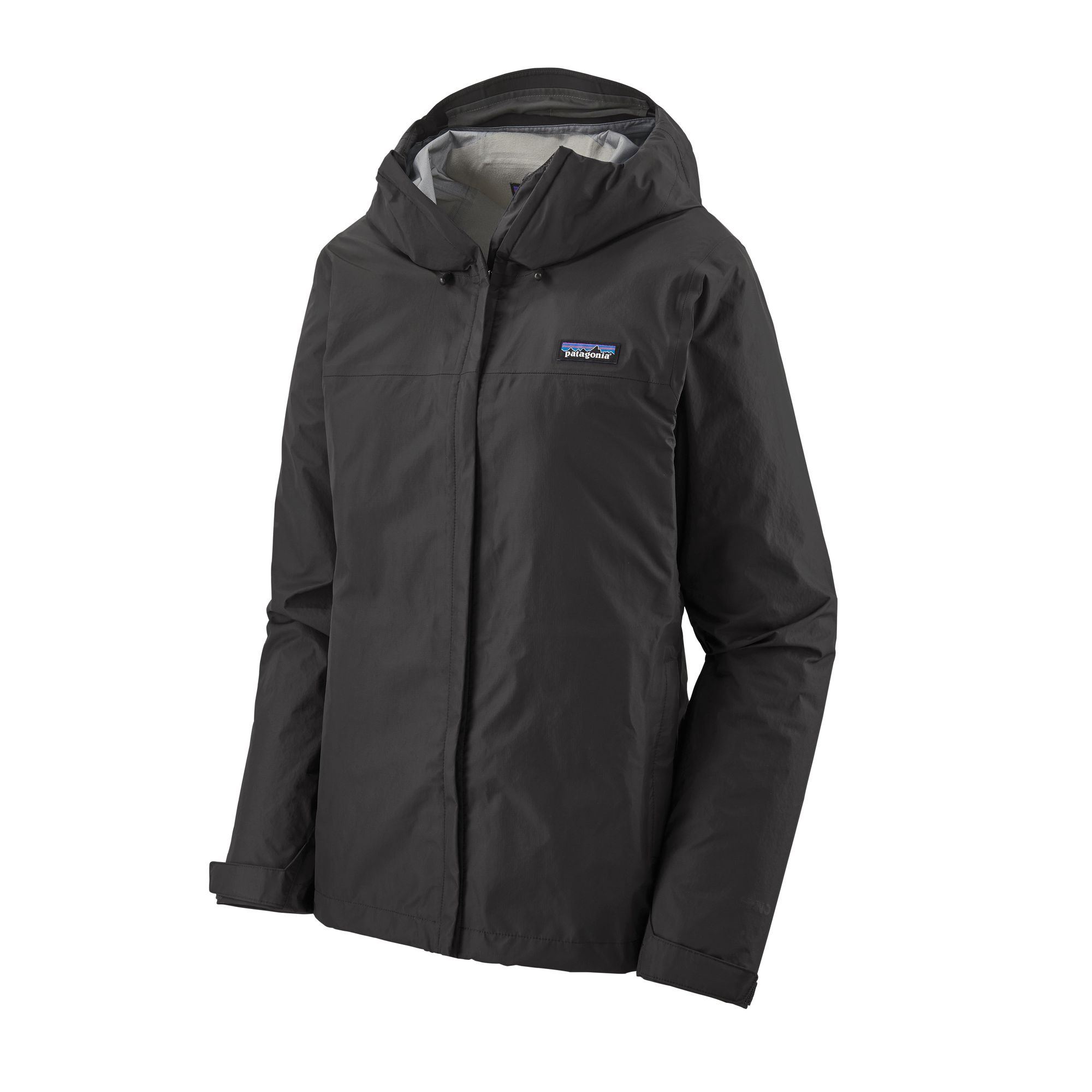 Imperméable noir en nylon recyclé - women's torrentshell 3l jacket black, Patagonia, photo 3