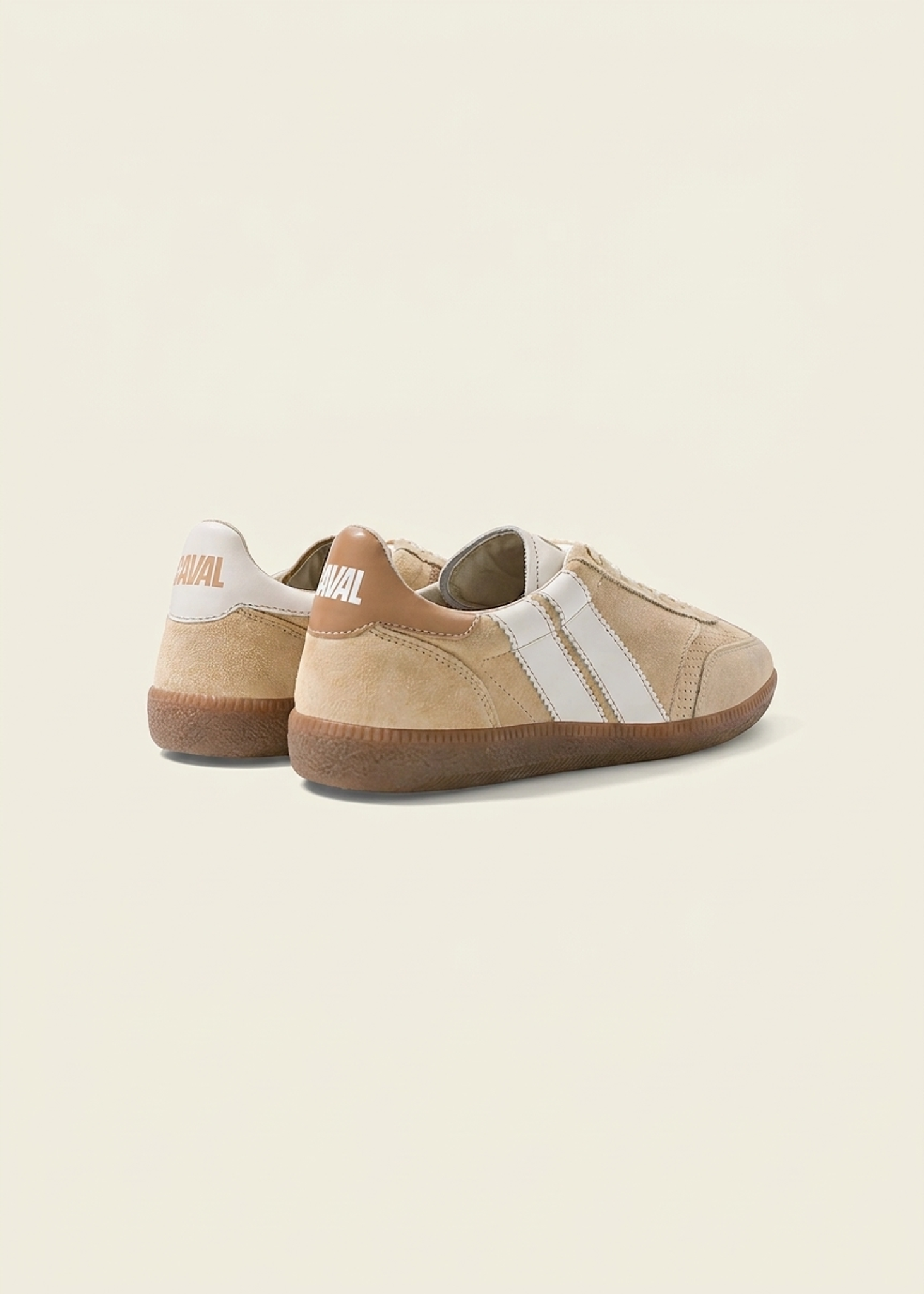 Baskets en cuir certifié | beige "pulse - sweet dune", Caval, photo 4