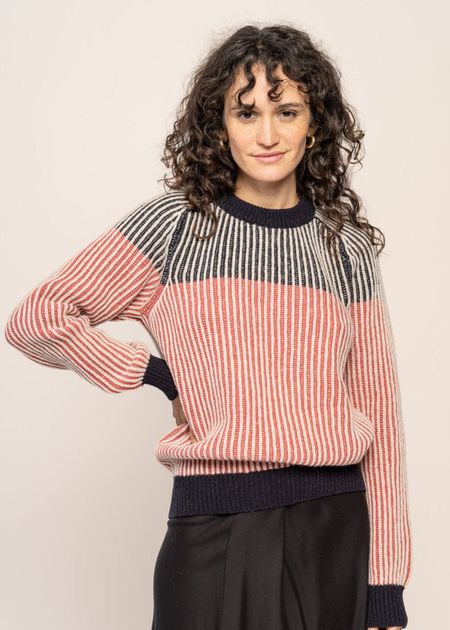 Pull en laine mérinos | multicolore "icecream stripes nur - multicolor"