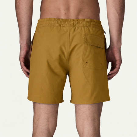 Short de bain en polyester recyclé et coton bio | camel "home waters volley shorts - 16 in." - Patagonia