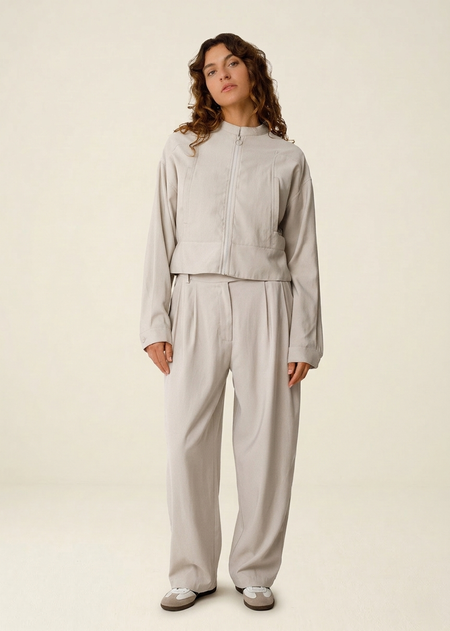 Veste en ecovero | beige "elene" - SKFK