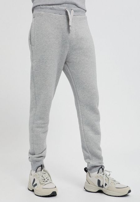 Jogging gris en coton et tencel - aarion