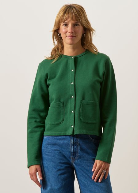 Gilet en coton bio | vert forêt - WeDressFair