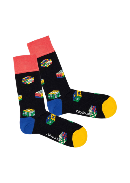 Chaussettes en coton bio | multicolore "color cube"