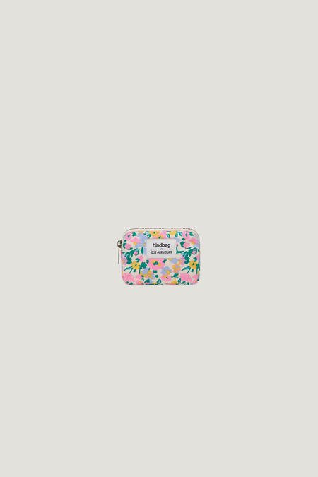 Porte-monnaie en coton bio | multicolor "Lili pastel bloom - liberty"