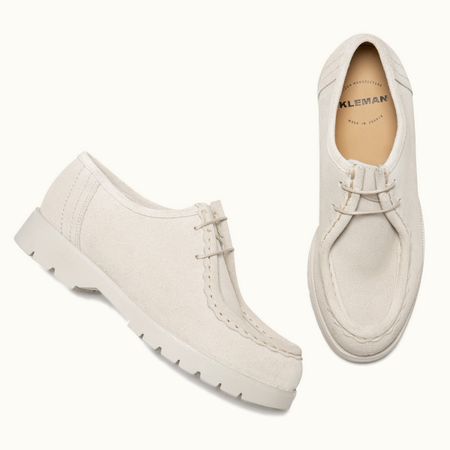 Derbys made in France aus zertifiziertem Leder | Ecru "padror frost", Kleman, Foto 4