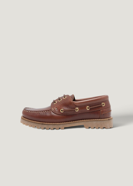 Chaussures bateau en cuir certifié | ollie boat shoe - brown leather, Garment Project, photo 2