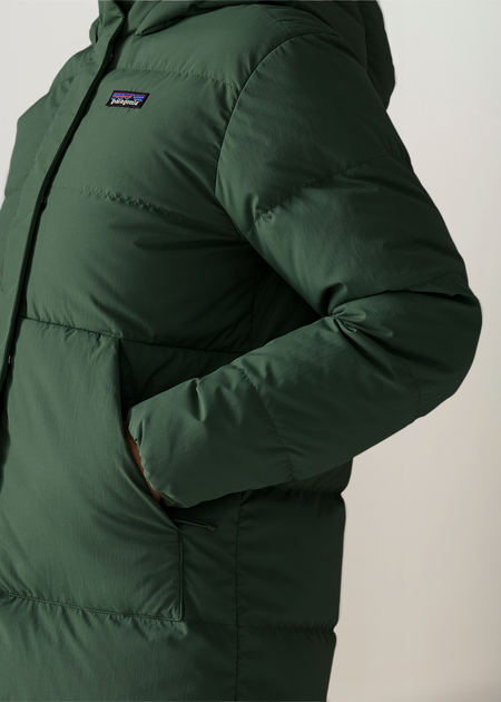Parka à capuche en matières recyclées | vert "Sisar down parka - cngr" - Patagonia