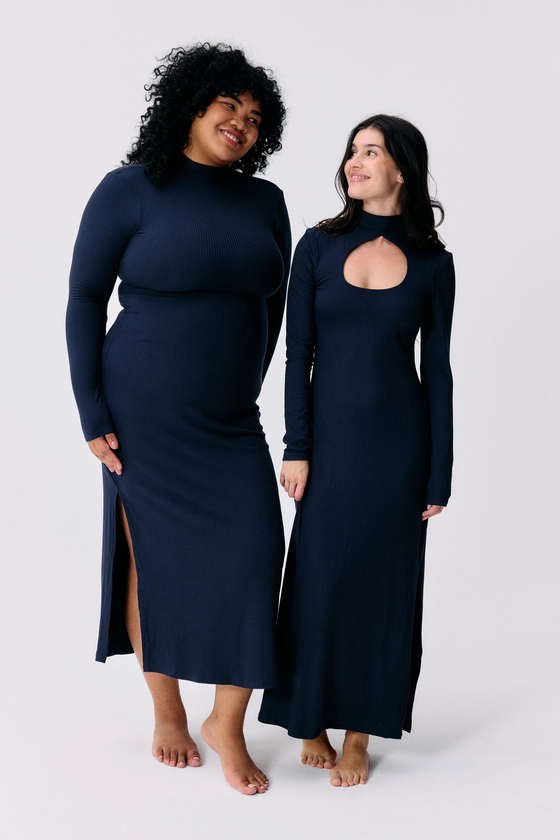 Robe réversible brassière intégrée en tencel | bleu "mina", Maline Bodywear, photo 3