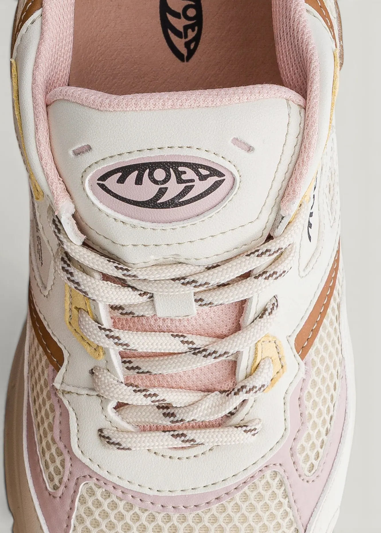 Baskets vegan | rose et jaune "Rush - pink & yellow - pineapple", Moea, photo 4