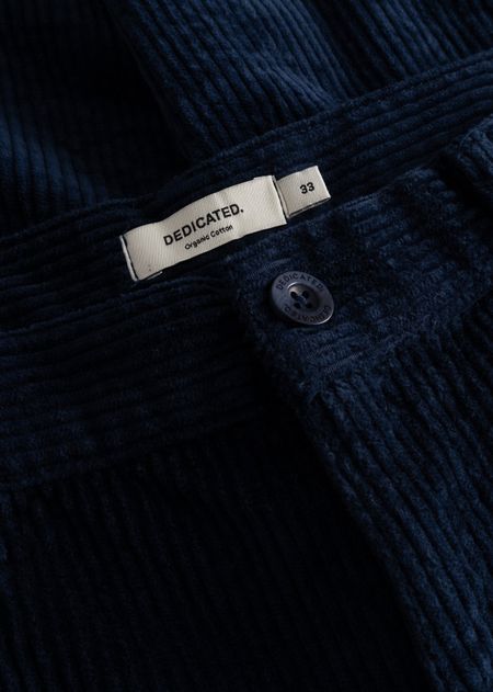 Gerade Cordhose aus Bio-Baumwolle | Blau "Pants hamburg corduroy navy - black iris", Dedicated, Foto 7