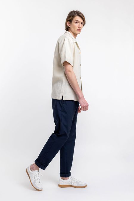 Chemisette en lin naturel - bowling natural linen, Rotholz, photo 4