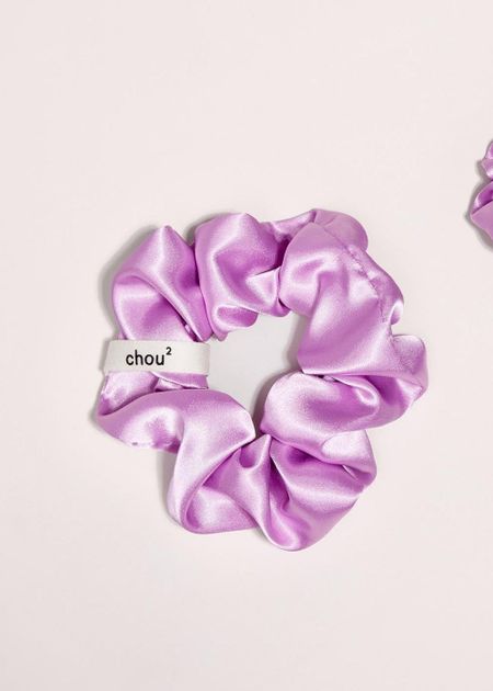 Chouchou en matière upcyclée | satin vieux rose - Chou²