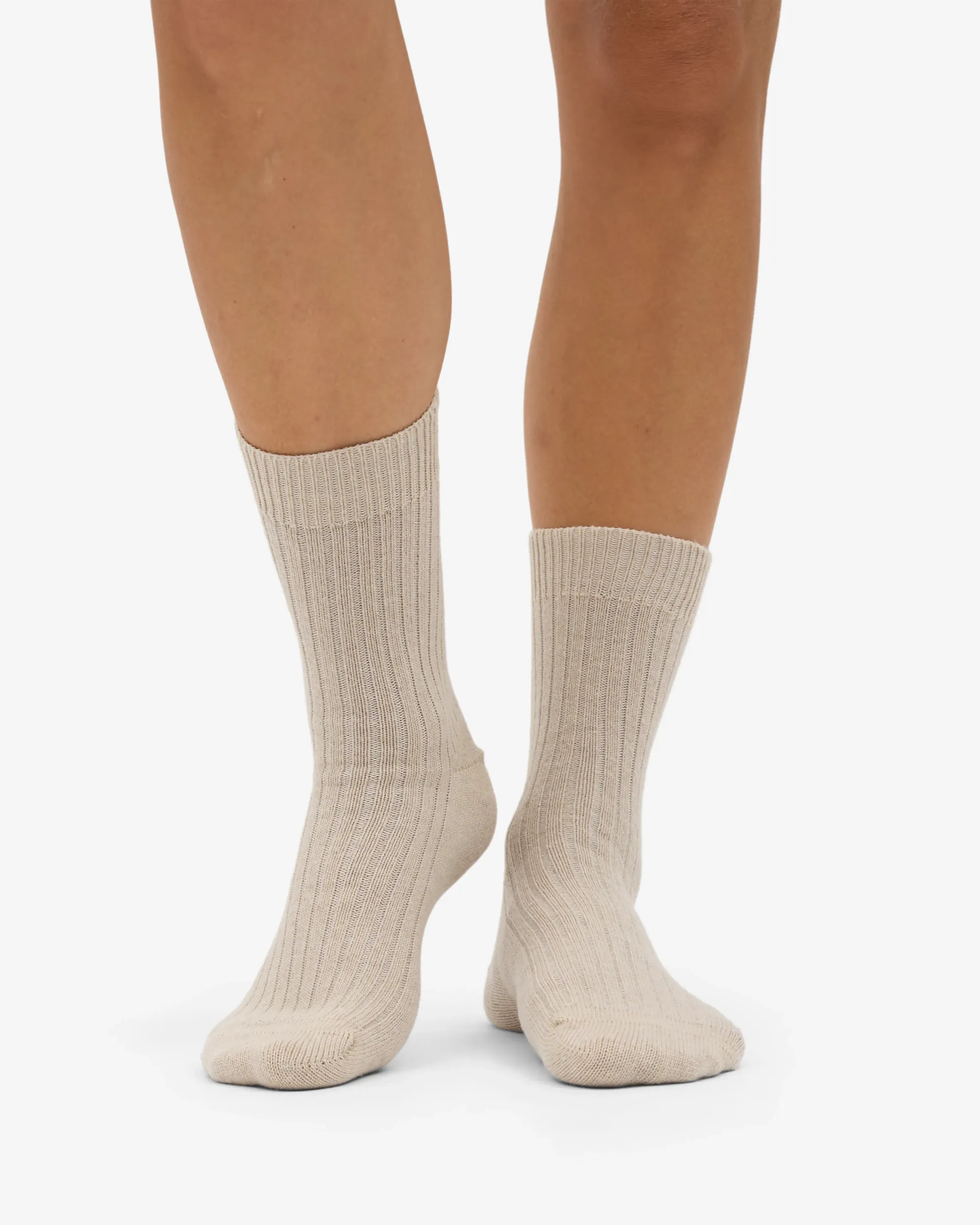 Chaussettes en laine mérinos recyclée | écru "ivory white", Colorful Standard, photo 2