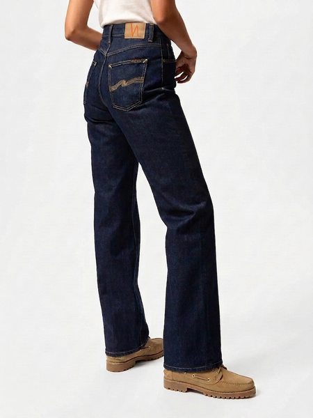 Jean large en coton bio | bleu brut "clean eileen classic blue" - Nudie Jeans