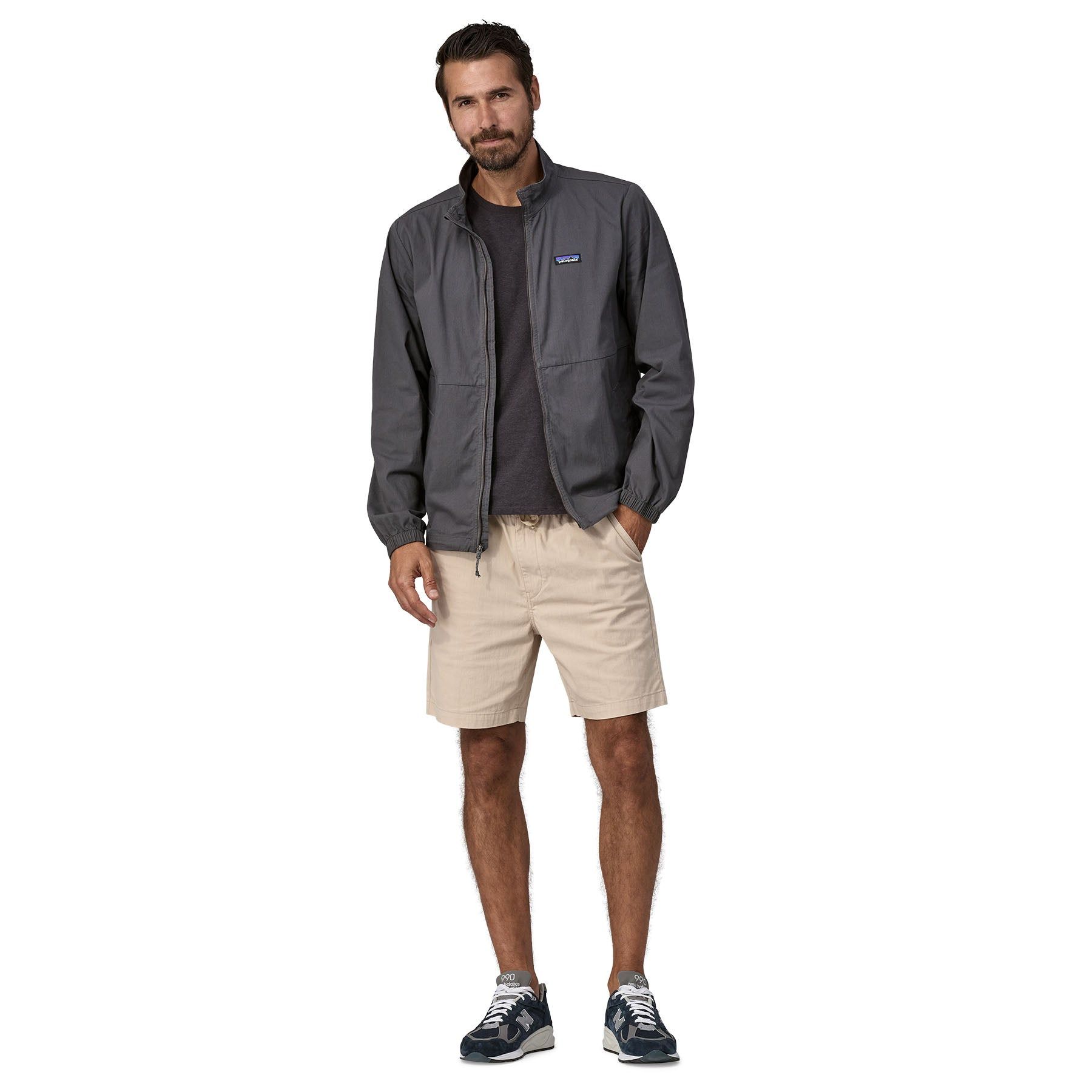 Windjacke aus Bio-Baumwolle und recyceltem Nylon | Grau "nomader jkt - forge grey", Patagonia, Foto 3