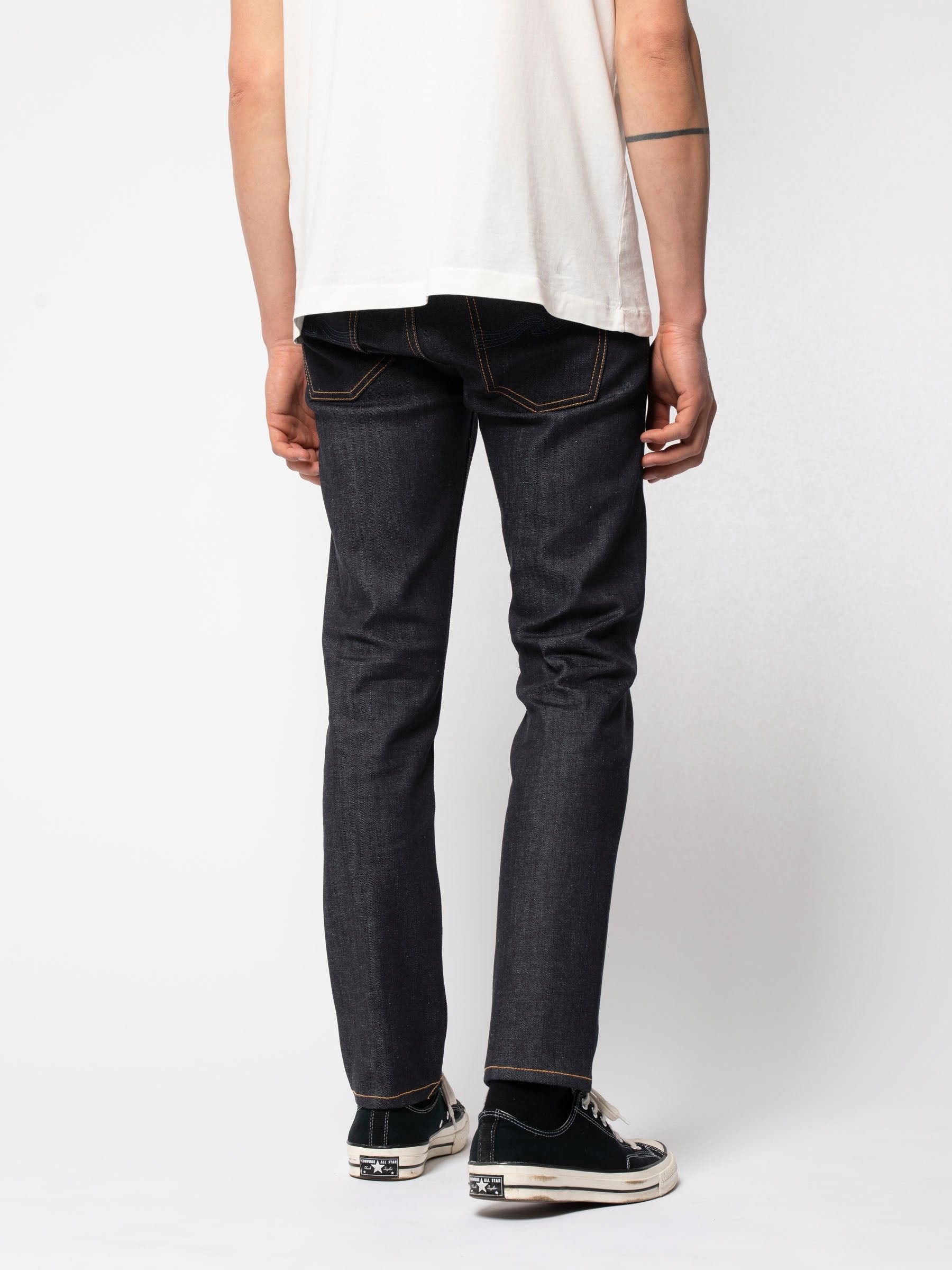 Jean slim indigo brut en coton bio - lean dean dry indigofera, Nudie Jeans, photo 3