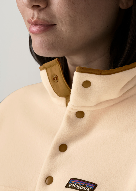 Polaire en matières recyclées | beige "W's lw synch snap-t p/o - nat" - Patagonia