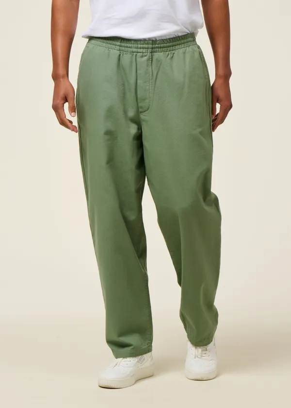 Pantalon large en coton bio | wide pant organic cotton | vert  "leaf green", Rotholz