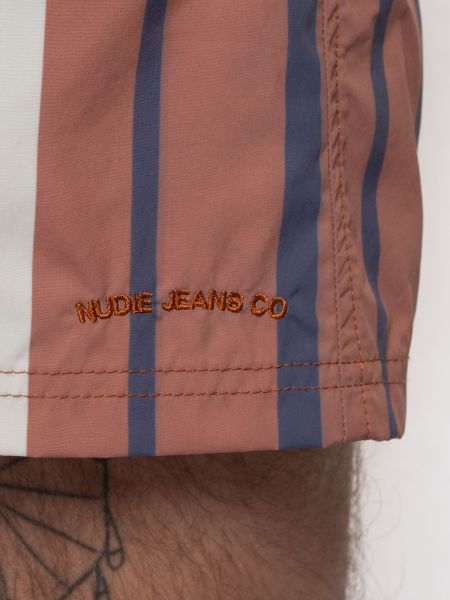 Short de bain en recyclé | rayé multicolore  "swim trunks camping multi", Nudie Jeans, photo 4