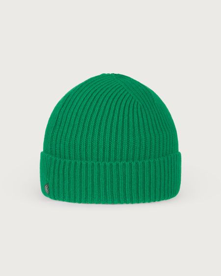 Bonnet en laine certifiée | vert "parrot green amor beanie - green"