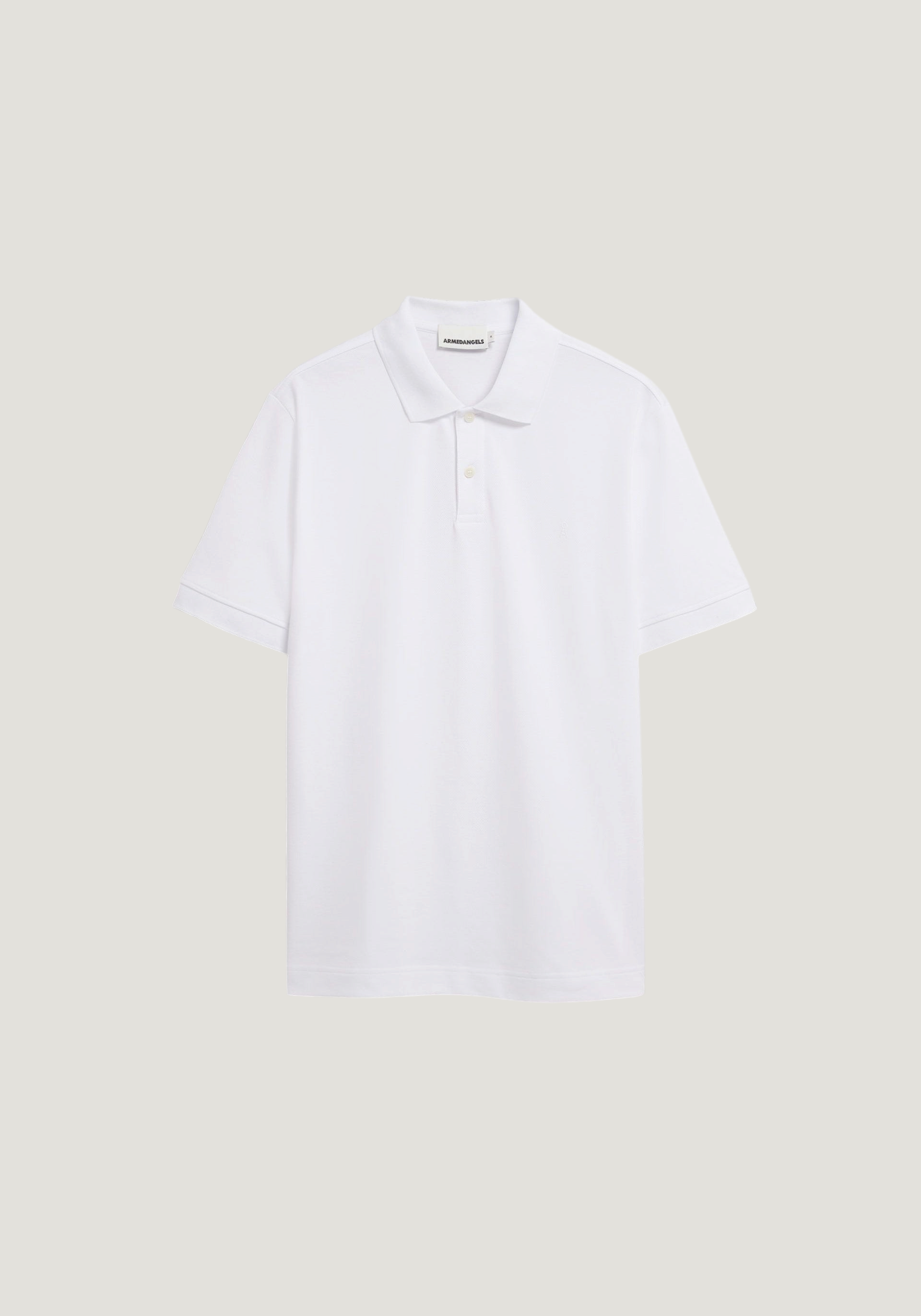 Polo en coton bio | blanc "Maario poloshirt - white", Armedangels, photo 4