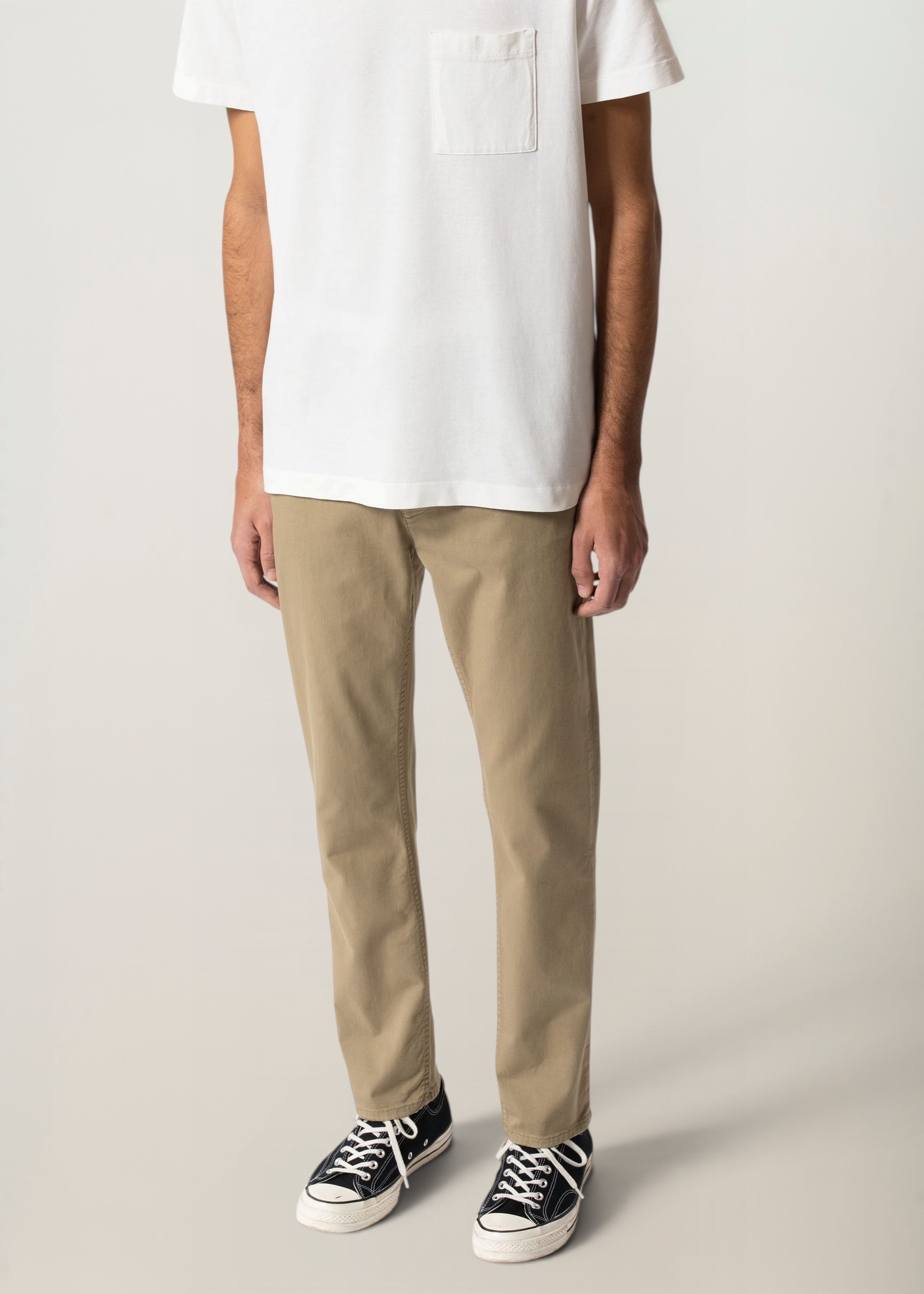 Chino slim en coton bio | beige "easy alvin beige", Nudie Jeans, photo 4