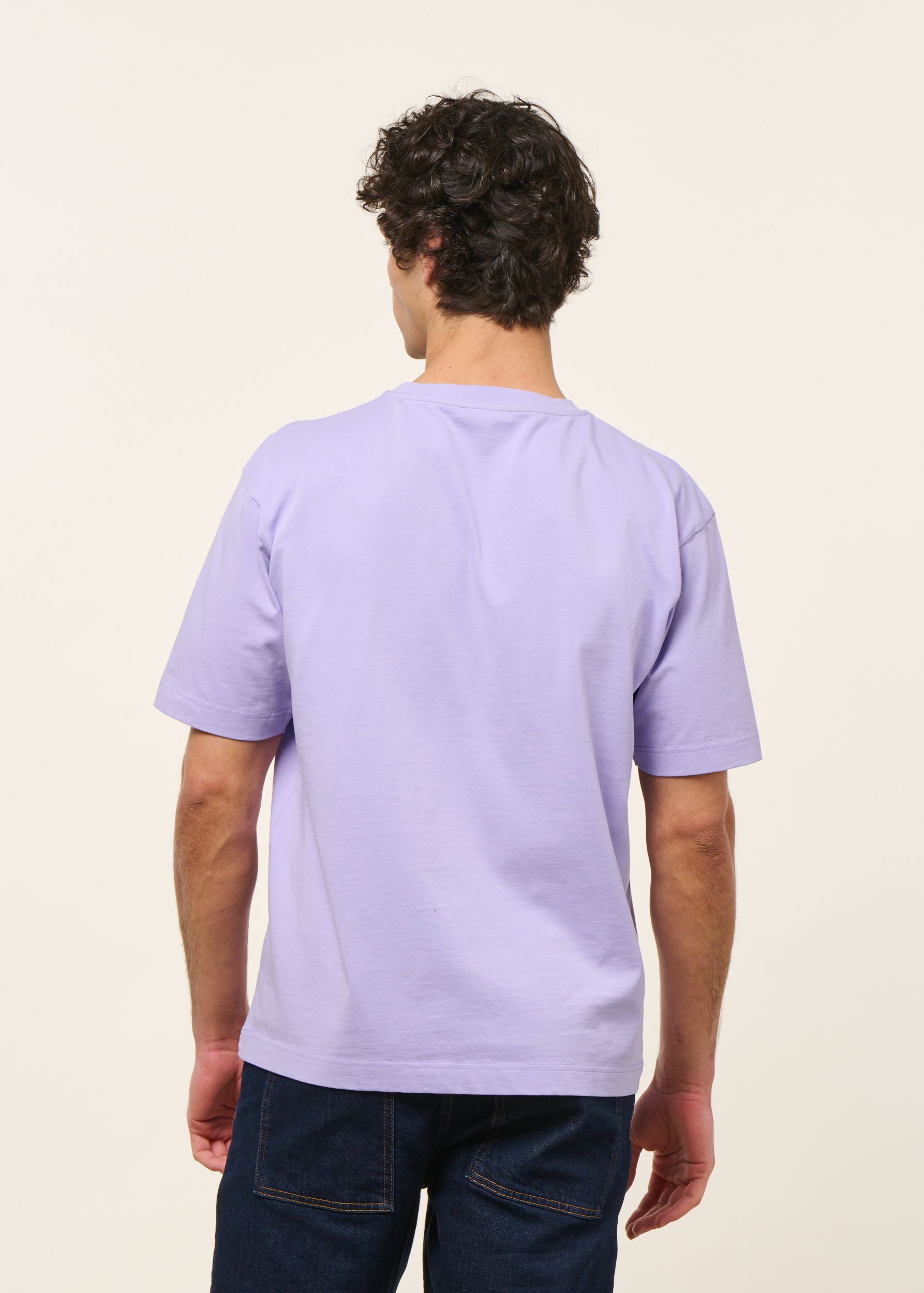 T-shirt oversize en coton bio | lilas, WeDressFair, photo 3