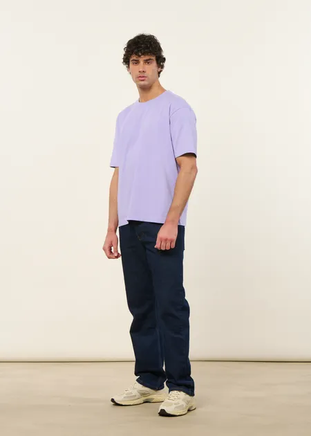 T-shirt oversize en coton bio | lilas, WeDressFair, photo 4