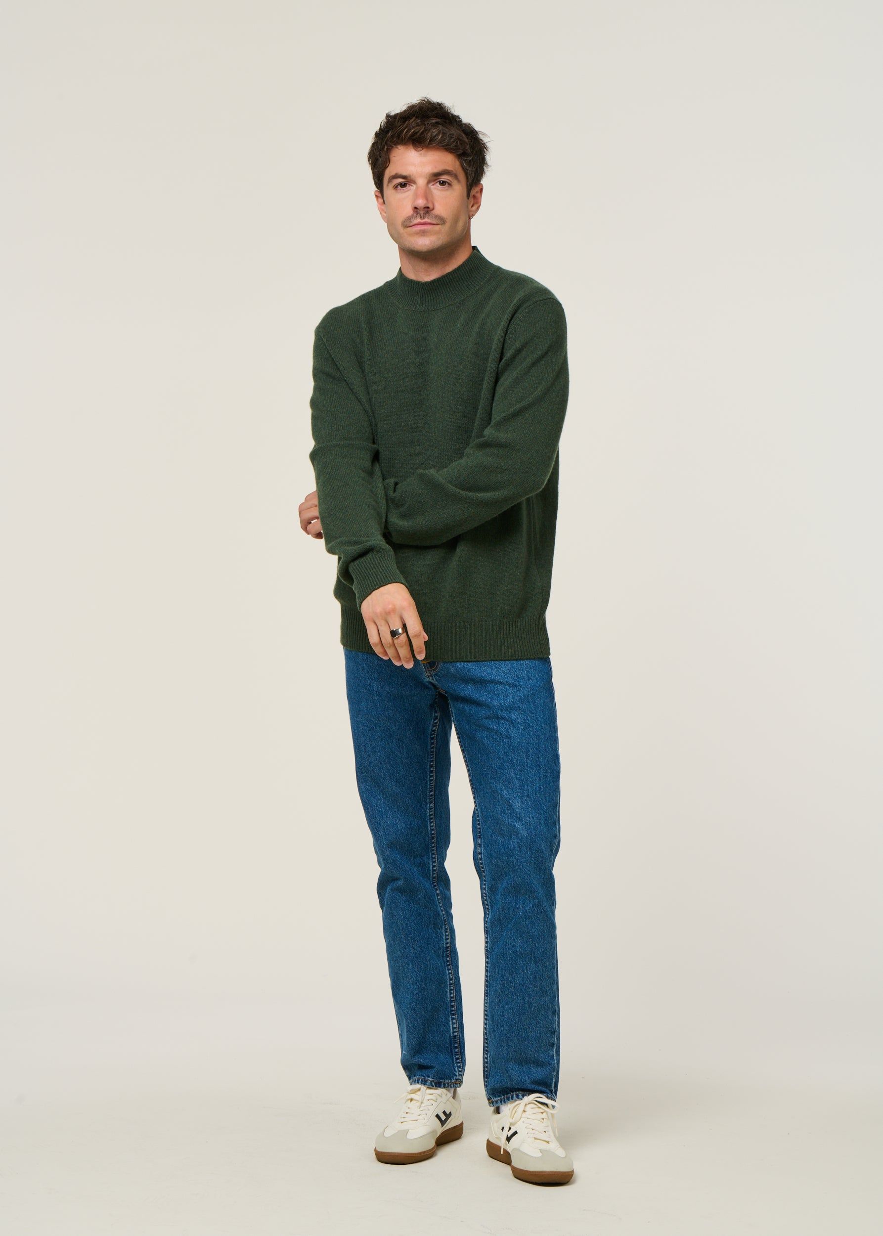 Pullover aus recyceltem Kaschmir | Grün "clemente - verde muschio", Rifò, Foto 4