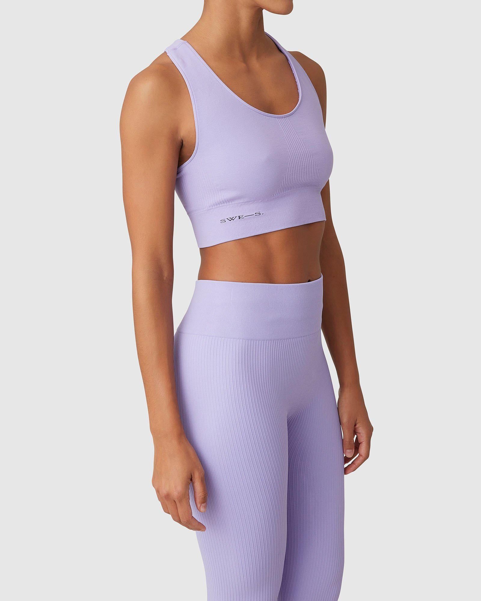 Brassière de sport en matière recyclée | lilas "wilma soft bra lavender", Swedish Stockings, photo 1