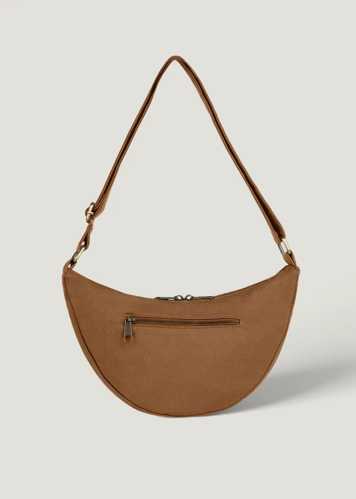 Sac à bandoulière en coton biologique | marron "andrea cannelle", Hindbag, photo 2