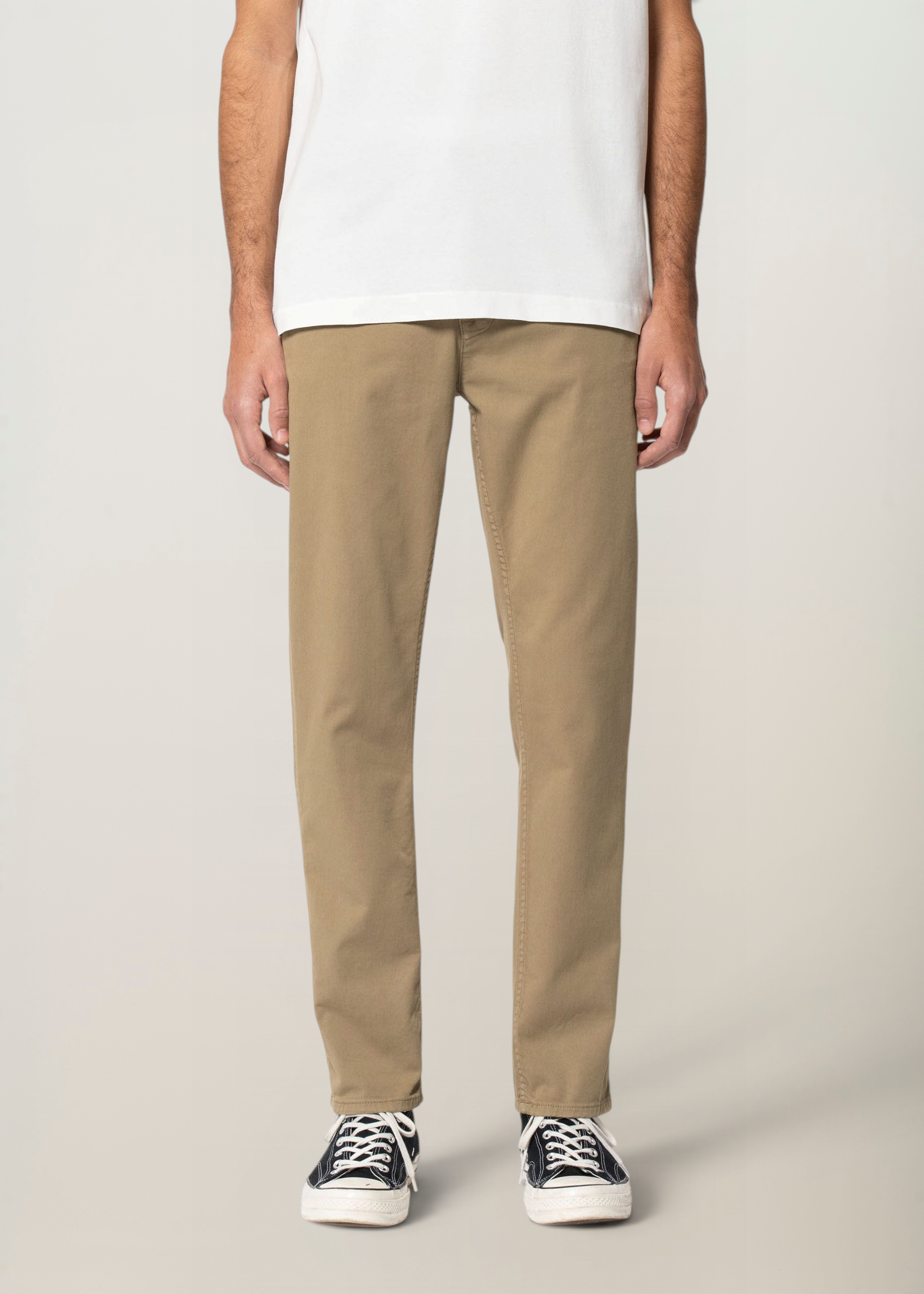 Chino slim en coton bio | beige "easy alvin beige", Nudie Jeans, photo 1