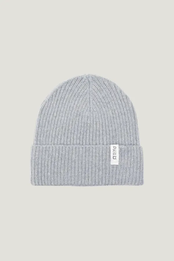 Bonnet en cachemire recyclé | gris "cappello marcello grigio calce", Rifò