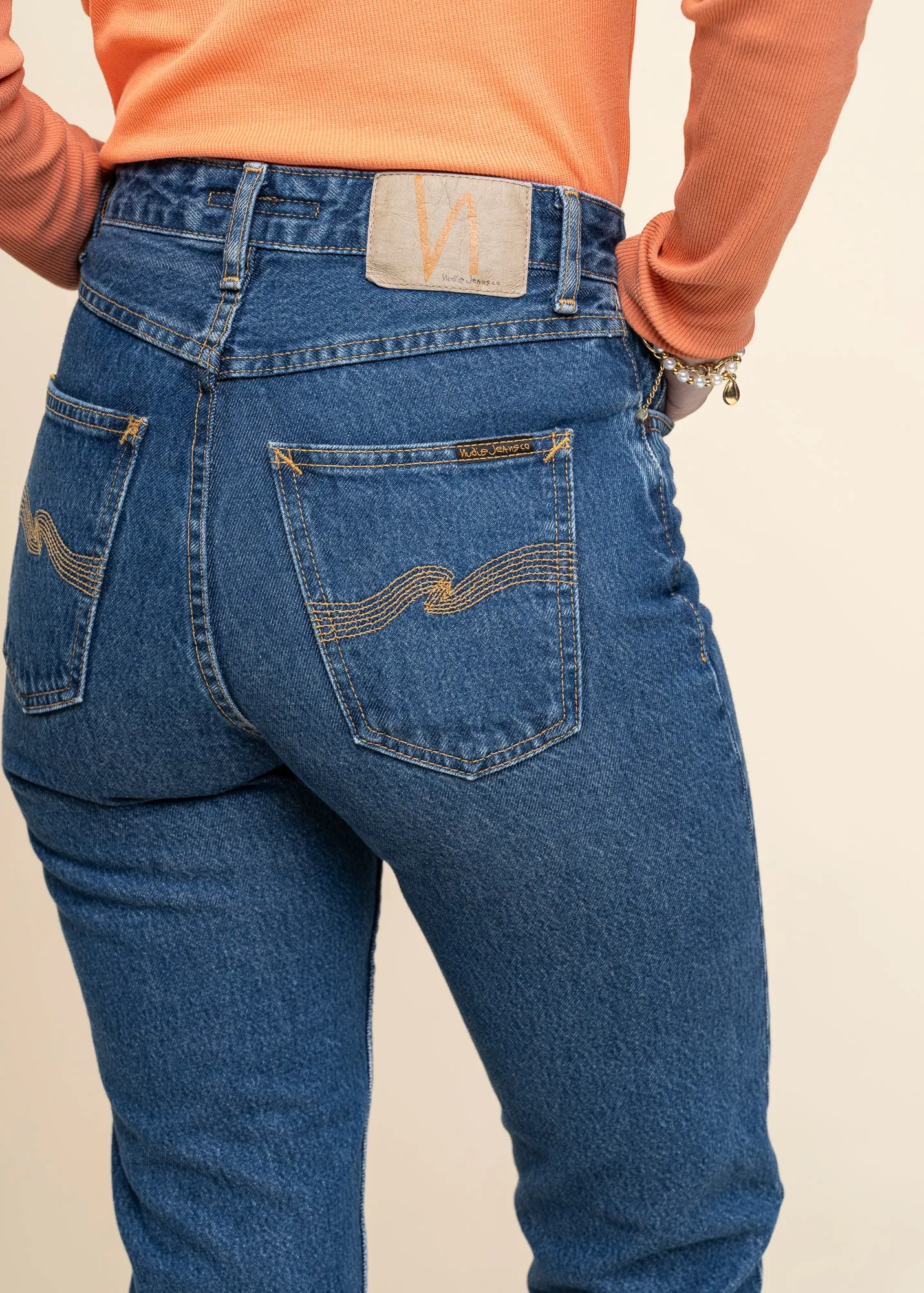Jean mom en coton bio | bleu "breezy britt morning soul", Nudie Jeans, photo 2