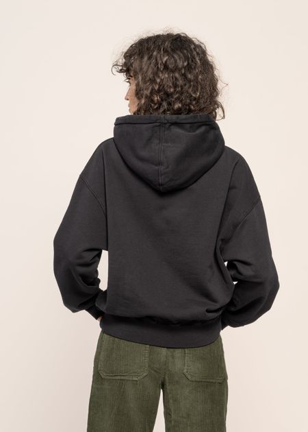 Sweat à capuche oversize en coton bio | noir "deep black", Colorful Standard, photo 3