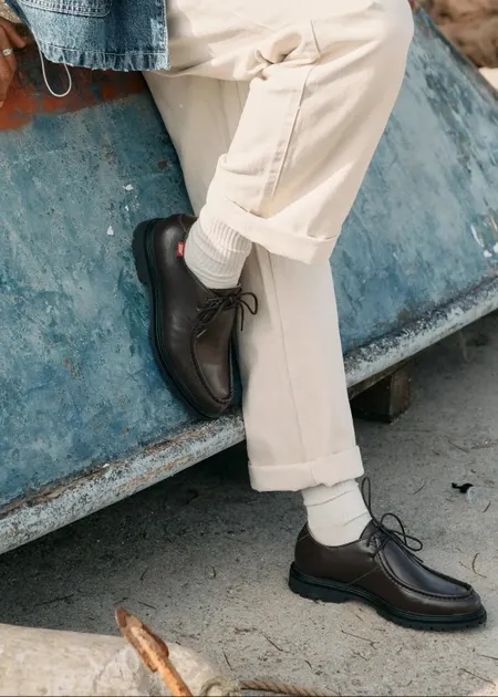 Derbies vegan en matières végétales et recyclées | marron "Soajo", Zèta Shoes, photo 5